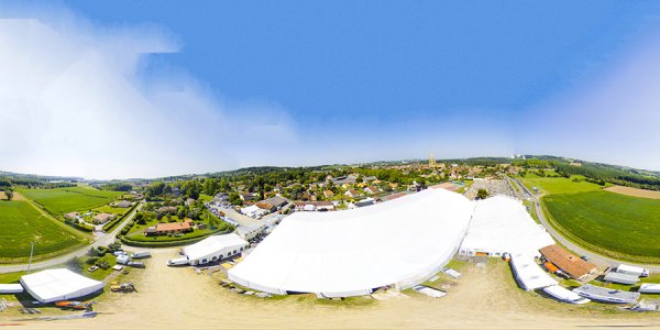 Chapiteau du festival de Marciac - Aérien