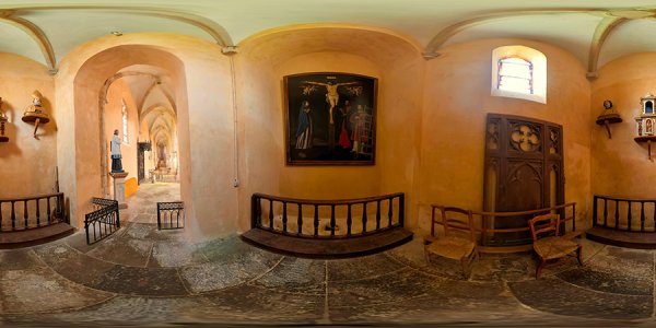 Tableau du Christ en croix de l'église Saint-Loup de Salles-la-Source