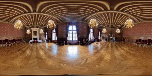 La grande salle de l'Hôtel de ville de La Rochelle