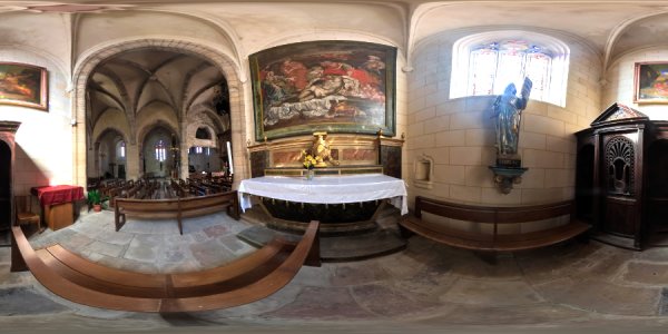 Chapelle de la collégiale de l'église de Saint-Sernin-sur-Rance en Aveyron